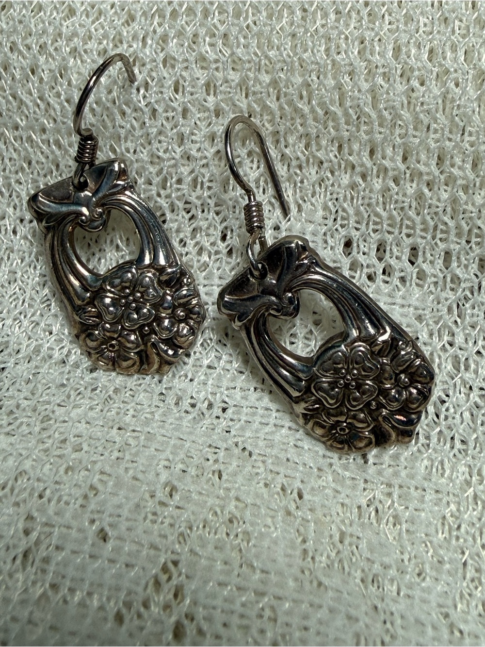 Silverplated Spoon Earrings